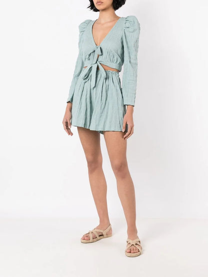 Mandoline High-Waist Shorts