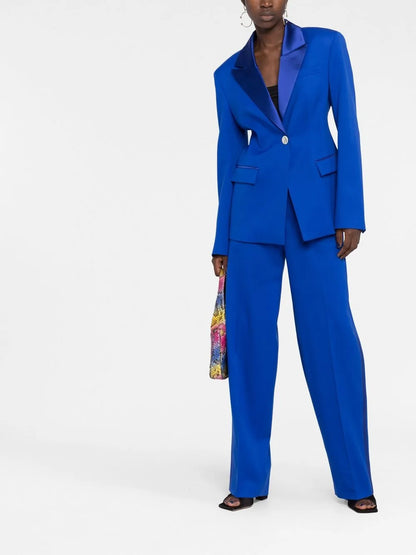Silk Single-Breasted Blazer