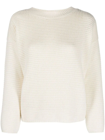 Crew-Neck Knitted Top