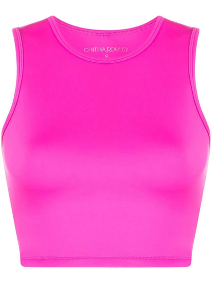 Racerback Cropped Tank Top