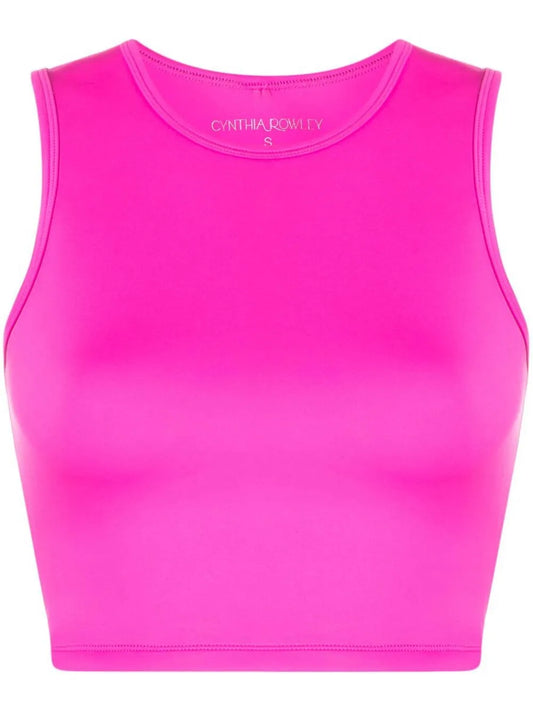 Racerback Cropped Tank Top