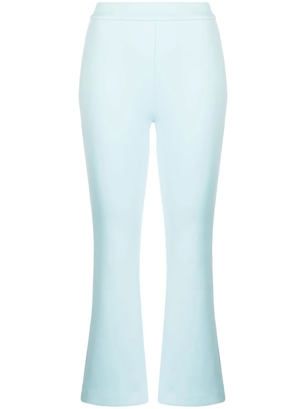 Mid-Rise Flared Cropped Trousers