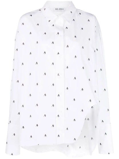 Diana Oversized Logo-Print Shirt