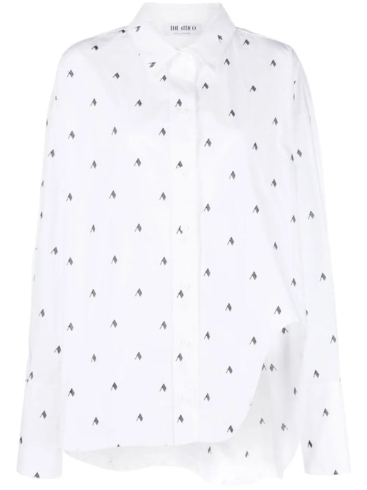 Diana Oversized Logo-Print Shirt
