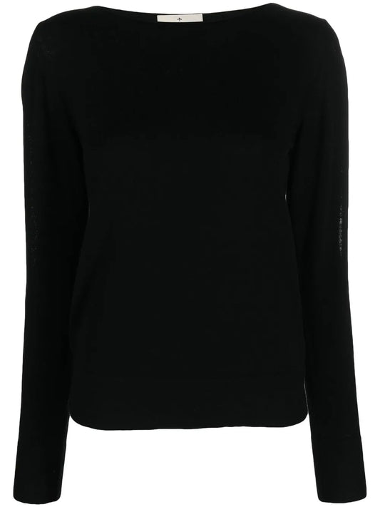 Crew-Neck Knitted Top