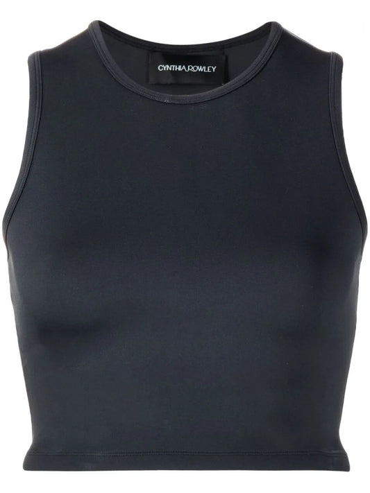 Racerback Cropped Tank Top