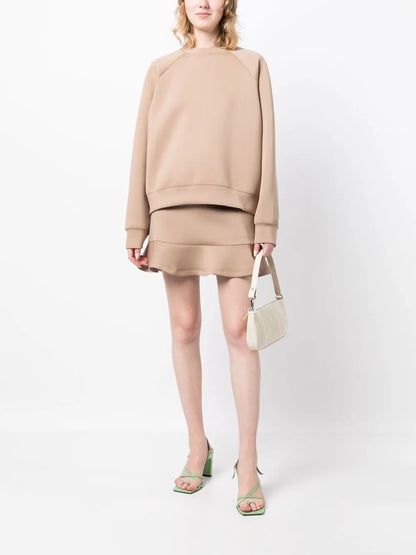 Round-Neck Long-Sleeved Sweatshirt