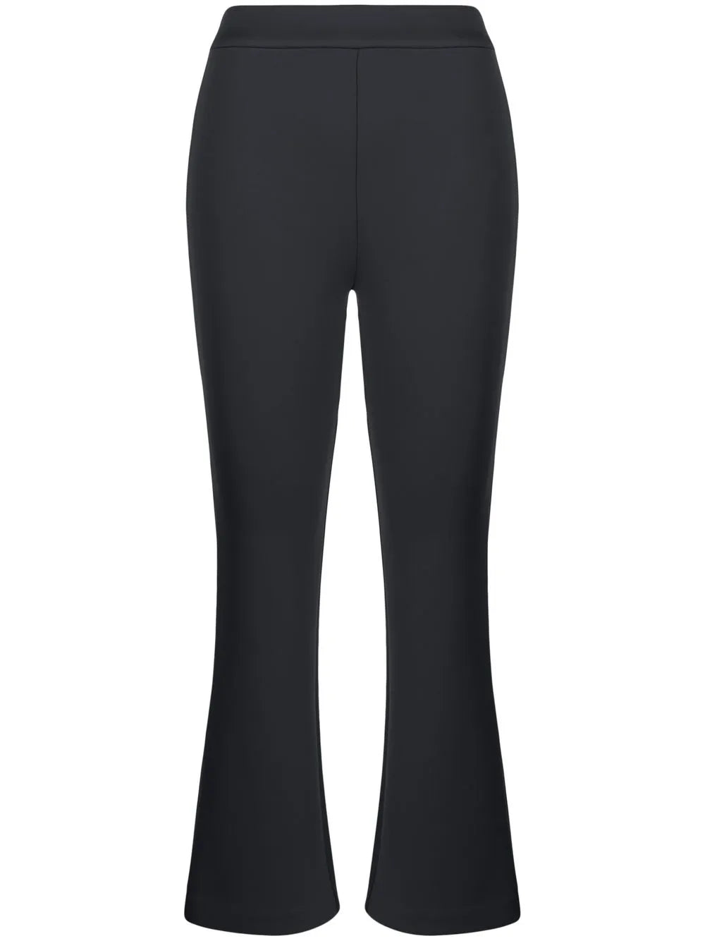 Mid-Rise Flared Cropped Trousers