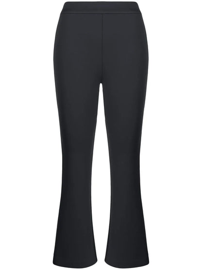 Mid-Rise Flared Cropped Trousers