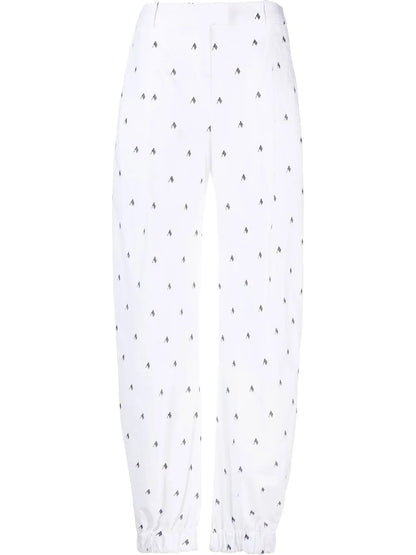 Rey Logo-Print Wide-Leg Trousers