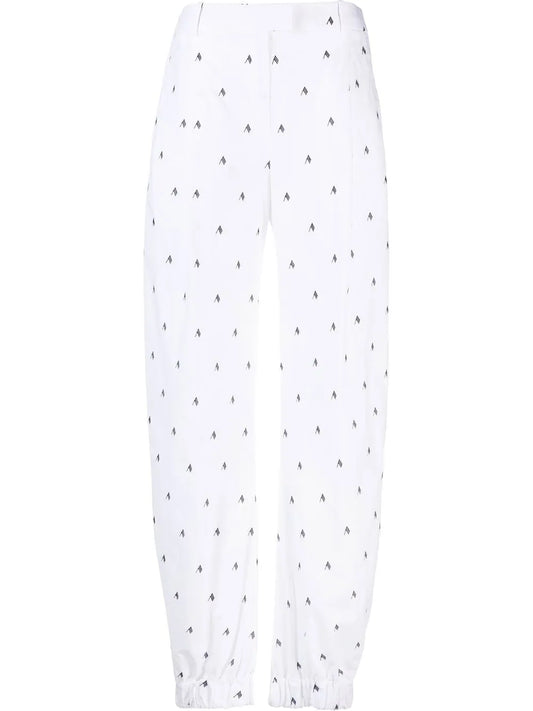 Rey Logo-Print Wide-Leg Trousers