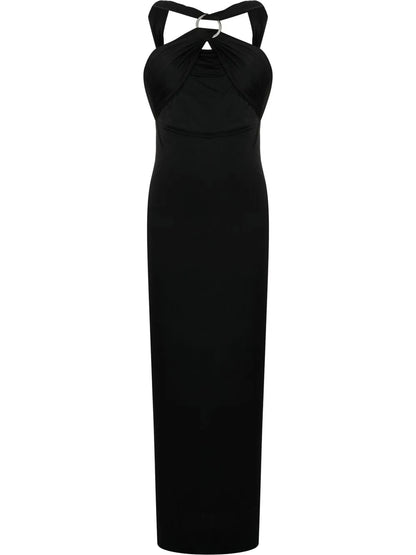 Draped Halterneck Dress