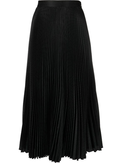 High-Waisted Pleated Skirt
