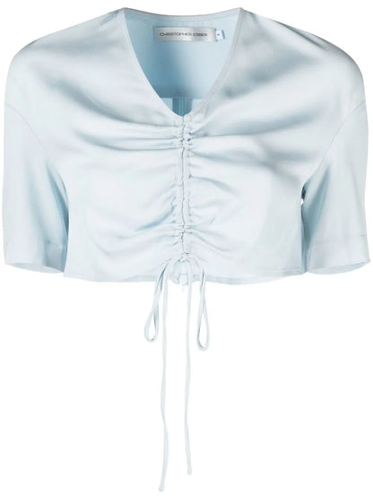 V-Neck Cropped Top