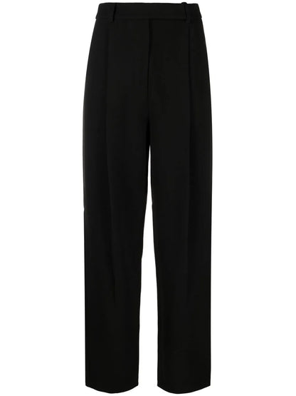 High-Waist Straight Trousers