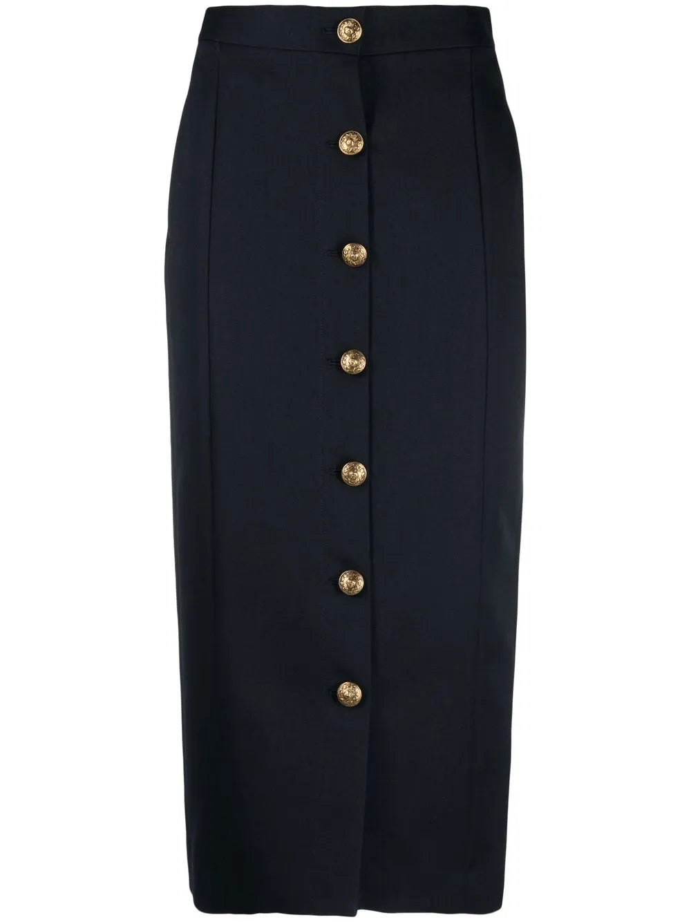 Button-Up Pencil Skirt