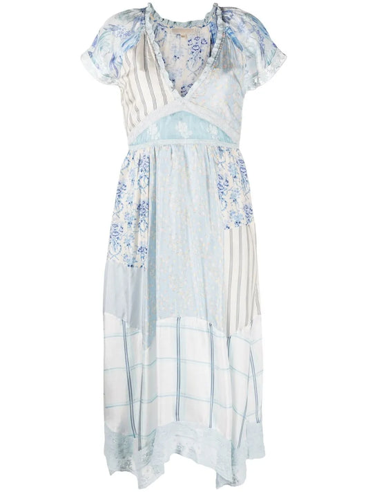 Patchwork Midi Dress