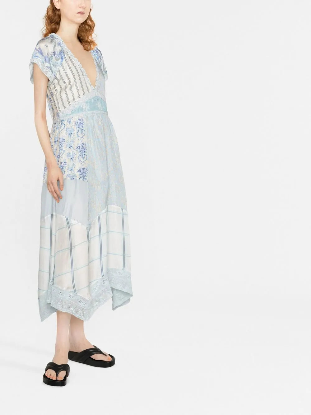 Patchwork Midi Dress
