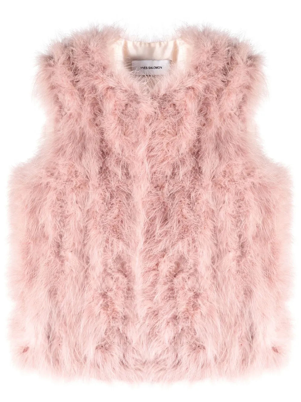 Feather-Embellished Gilet