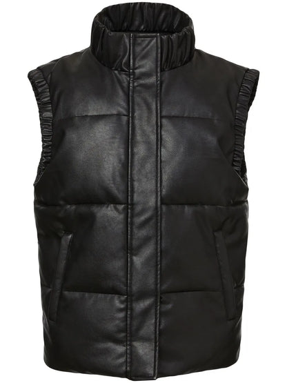 Cruising Faux-Leather Gilet Jacket