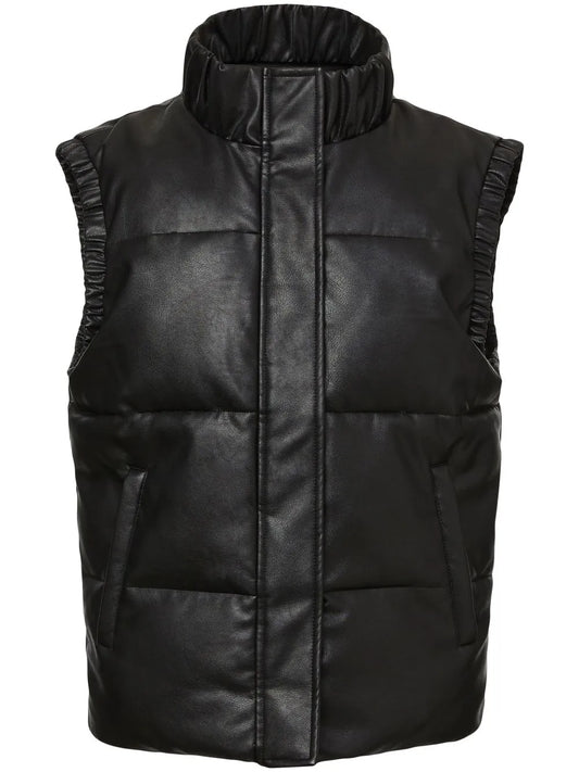 Cruising Faux-Leather Gilet Jacket