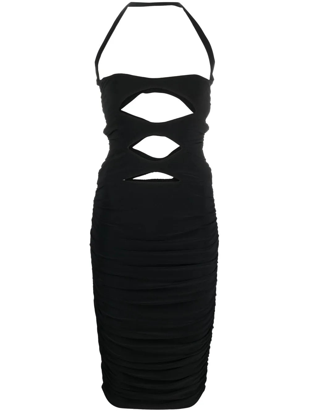 Cut-Out Detail Halterneck Dress