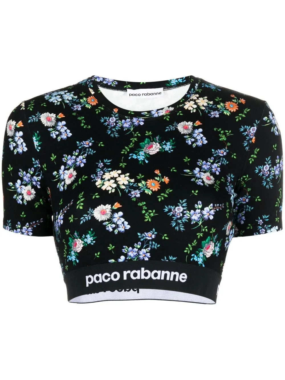 Floral-Print Crop-Top