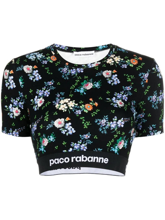 Floral-Print Crop-Top