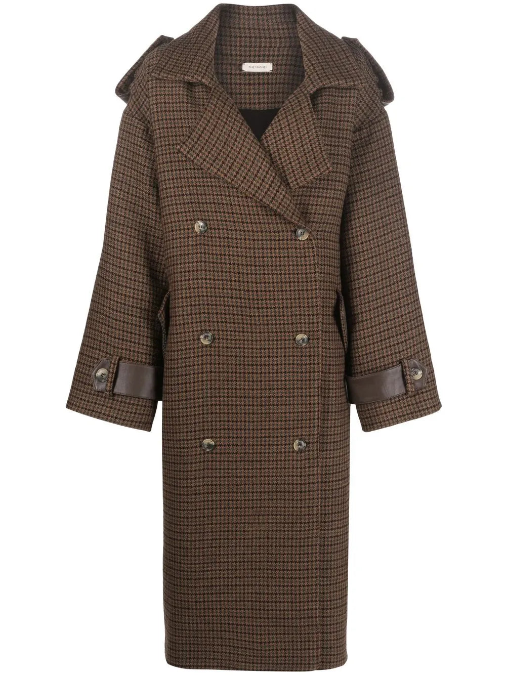 Double-Breasted Button-Fastening Coat