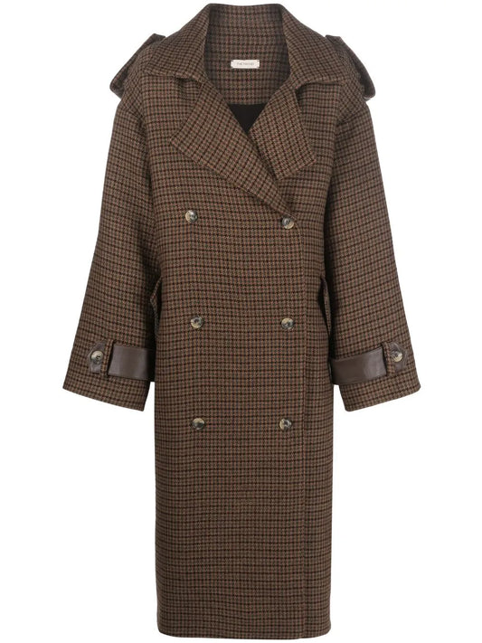 Double-Breasted Button-Fastening Coat