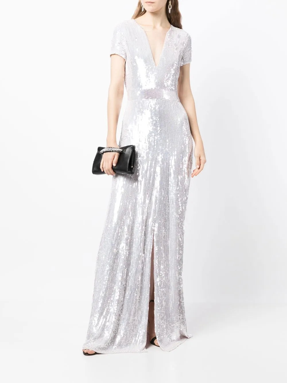 Ray Sequin-Embellished Gown