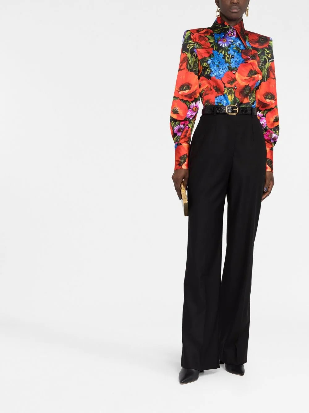 High-Rise Wide-Leg Trousers