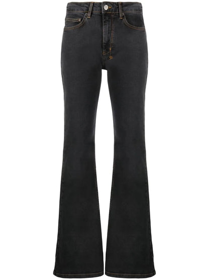 Flared-Leg Denim Jeans