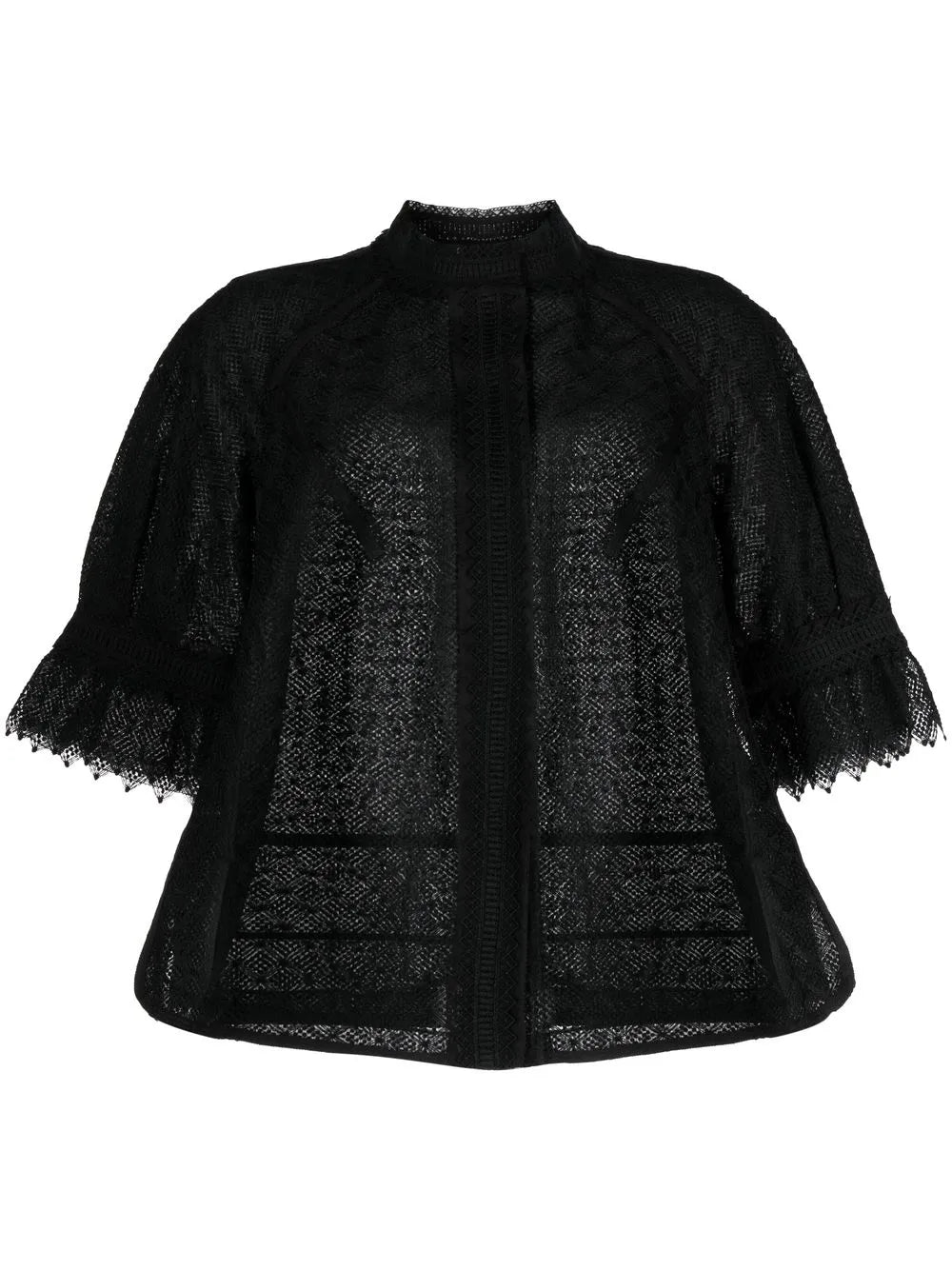 Lace Half-Length Sleeve Jacket