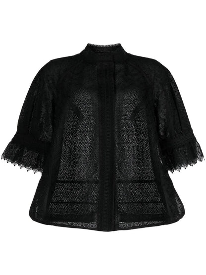 Lace Half-Length Sleeve Jacket