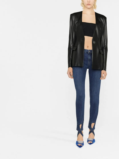 Miles Ribbed-Knit Cropped Top