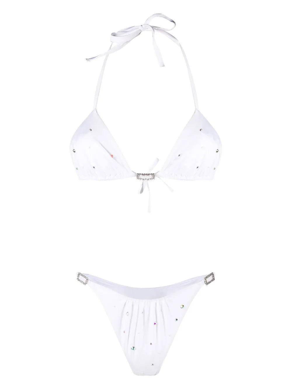 Rhinestone-Embellished Bikini Set