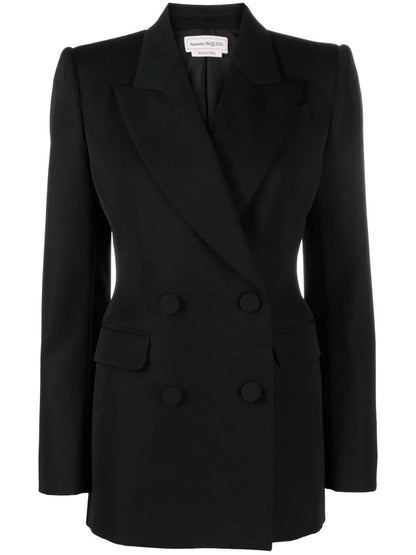 Double-Breasted Wool Blazer