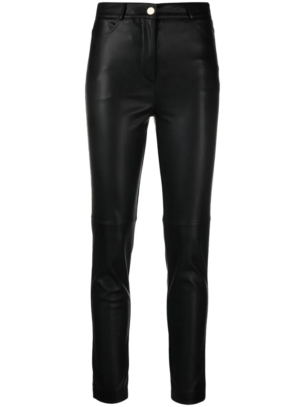 Faux-Leather Skinny Trousers