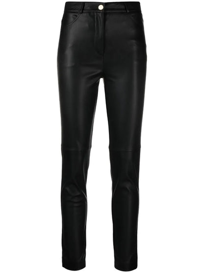 Faux-Leather Skinny Trousers