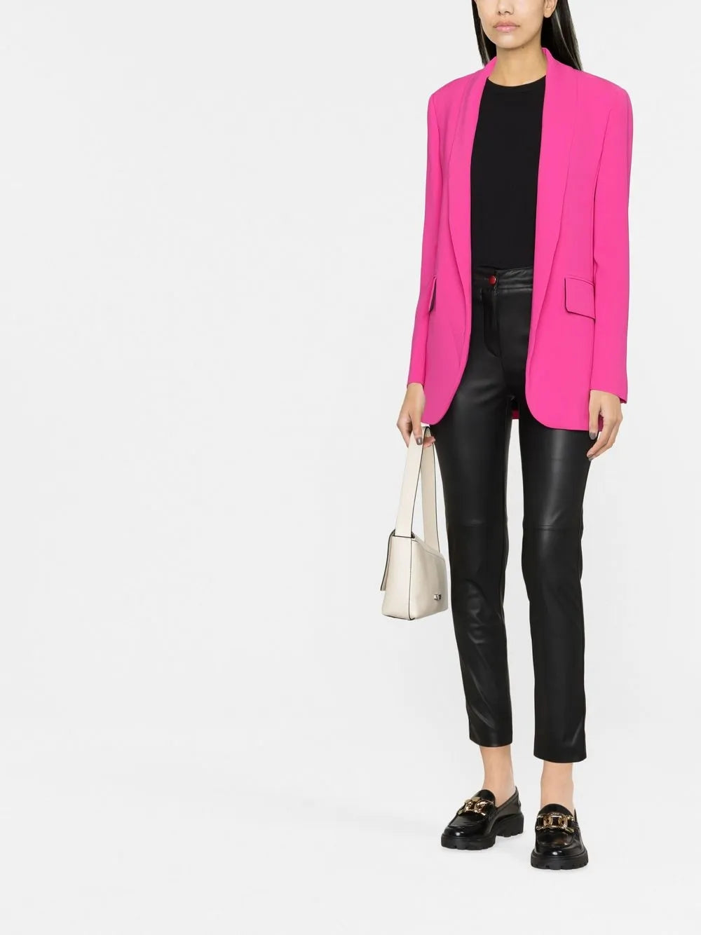 Faux-Leather Skinny Trousers