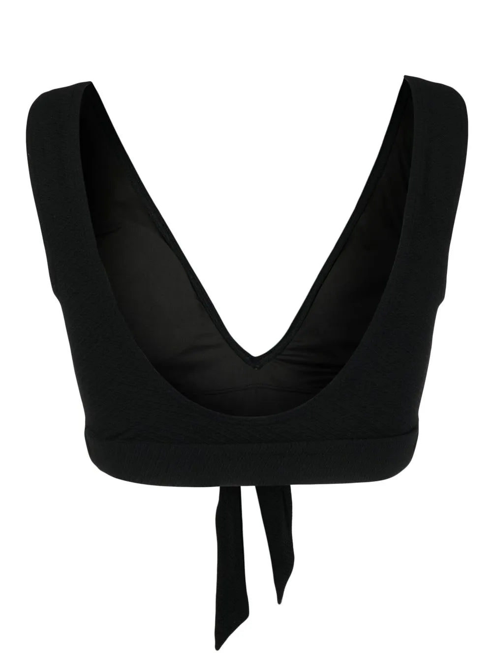 Ribbed V-Neck Bikini Top