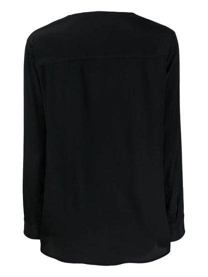 V-Neck Long Sleeve Top