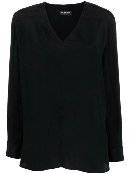 V-Neck Long Sleeve Top