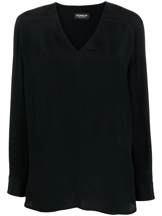 V-Neck Long Sleeve Top