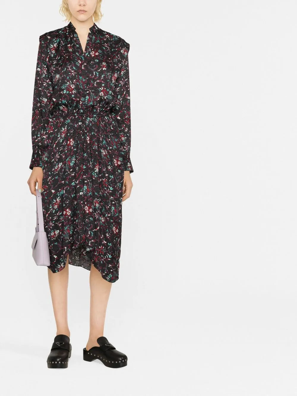Okleya Floral-Print Midi Dress