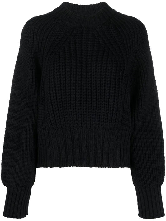 Ribbed-Knit Wool Jumper