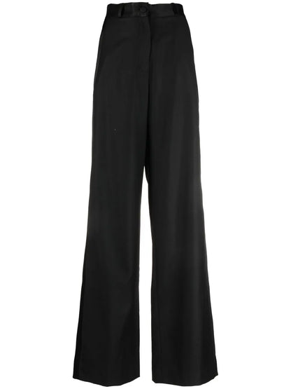 Wool Wide-Leg Trousers