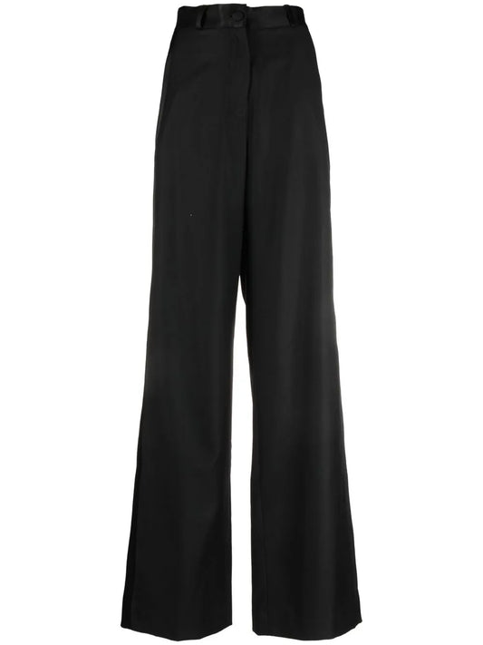 Wool Wide-Leg Trousers