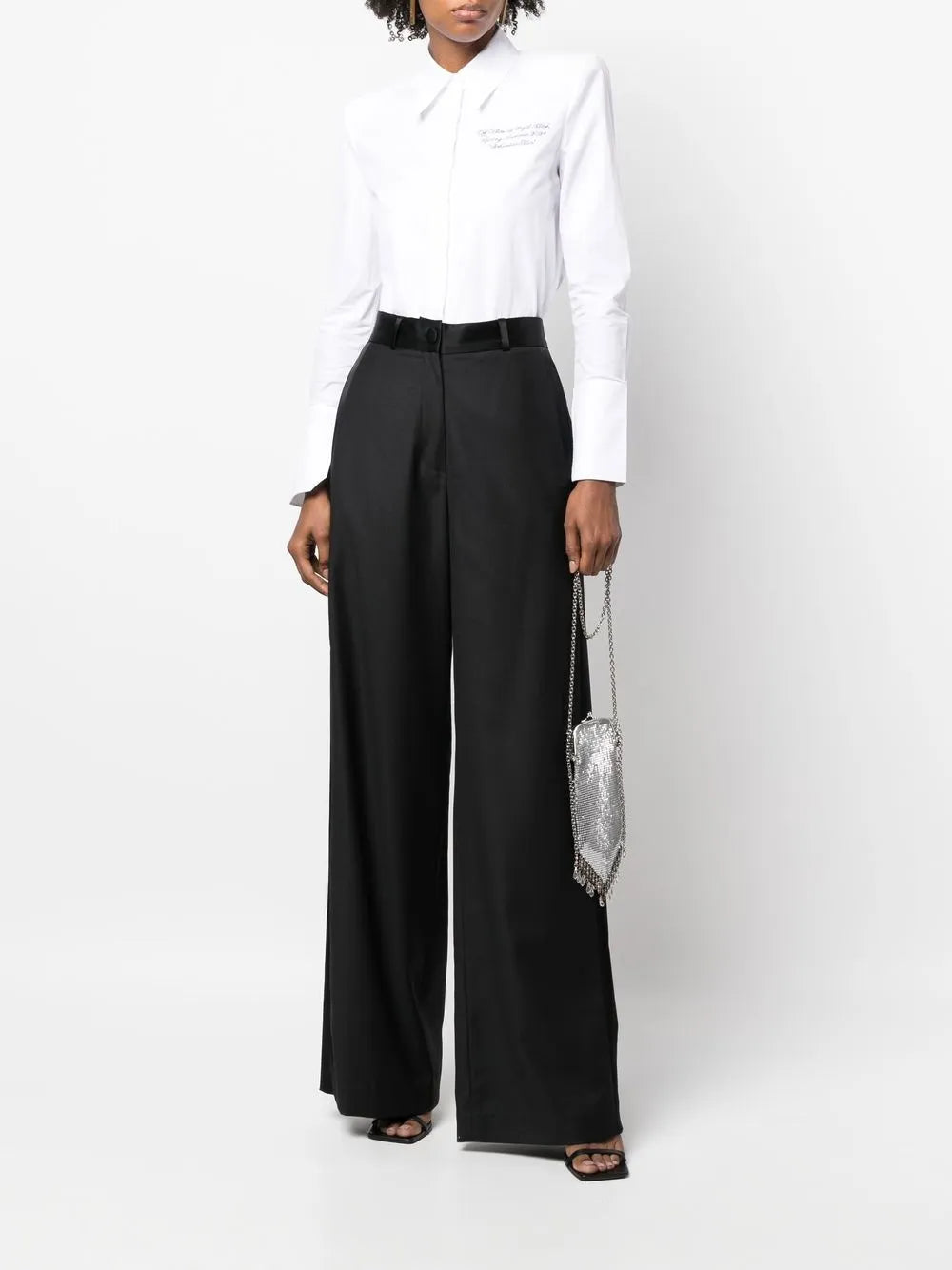 Wool Wide-Leg Trousers